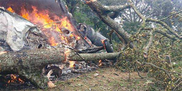Chopper crash: Burning bodies in misty Western Ghats forest numb people with disbelief
