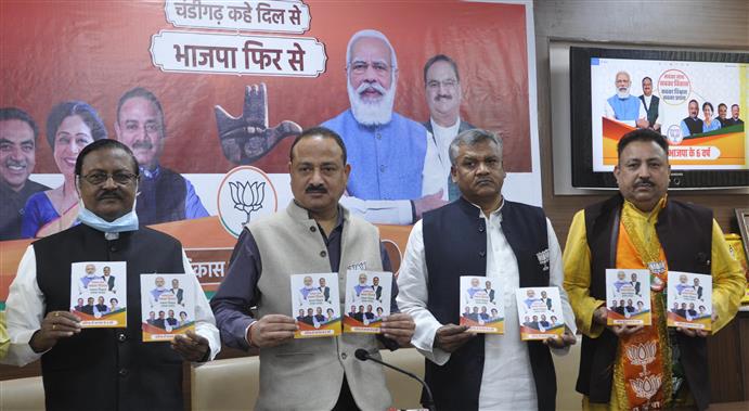 Chandigarh MC  elections: BJP releases report card, eyes victory in all 35 seats