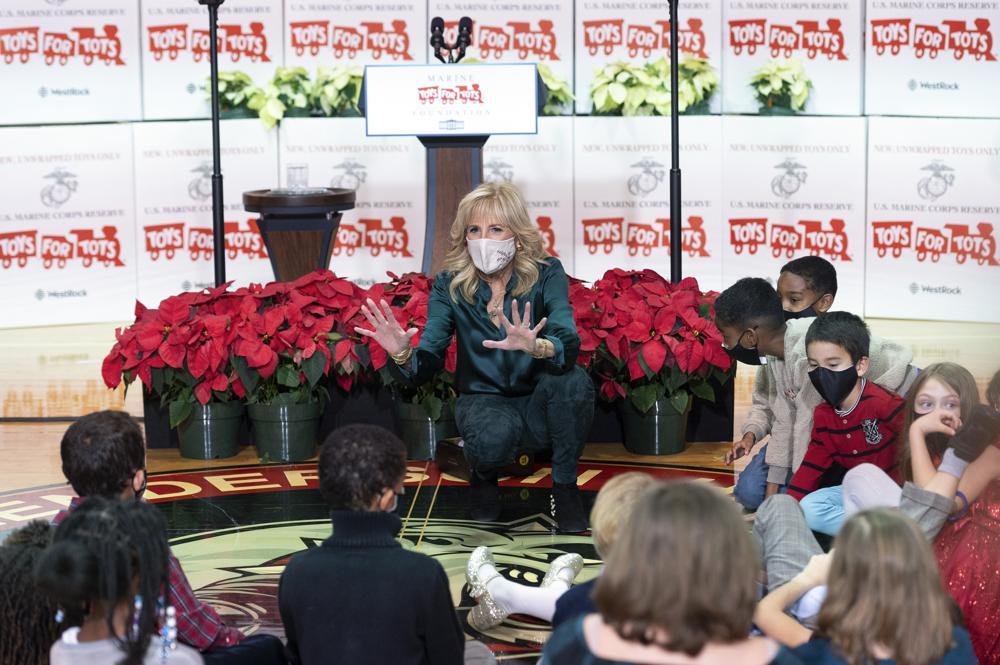 Jill Biden shares the meaning of Christmas with kids