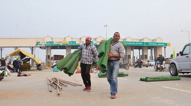 In Punjab, farmers stay put at toll plazas, want fee hike rolled back