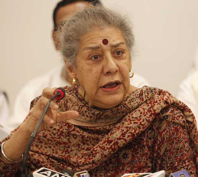 Congress forms Punjab poll panels: Ambika Soni to head coordination, Sunil Jakhar is campaign chief