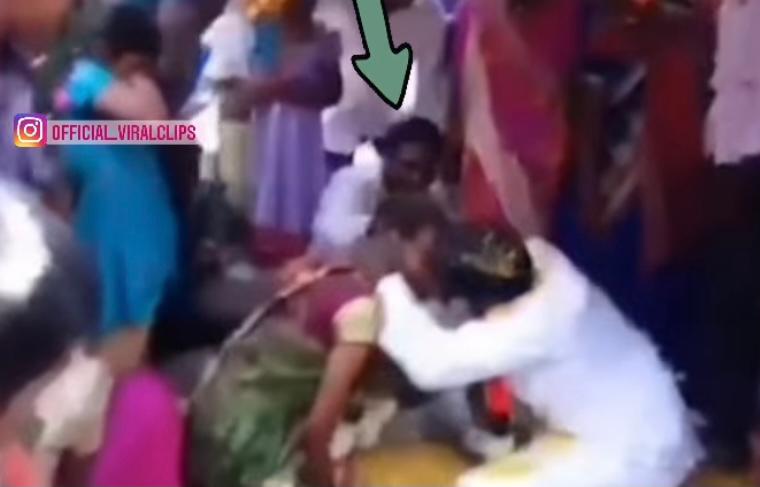 Viral video: Bride and groom kiss passionately on the mandap after pheras. Internet says ‘haye rabba’, ‘what the hell’