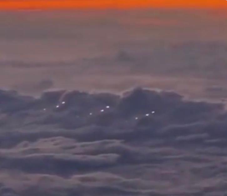 Video: Pilot flying over Pacific Ocean spots ‘fleet of UFOs flying in a weird formation’
