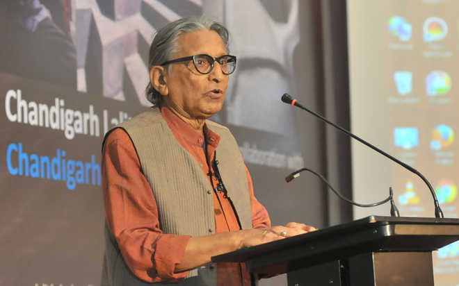 Architect Balkrishna Doshi who worked with Le Corbusier to get Royal Gold Medal