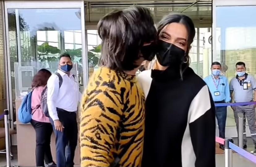 Ranveer Singh kissing wife Deepika Padukone at Mumbai airport is the sweetest thing on internet today
