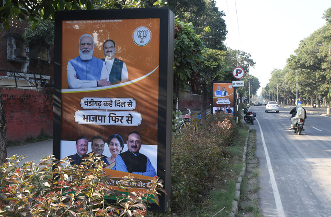 Chandigarh MC  elections: BJP, AAP locked in ad war; Congress stays away