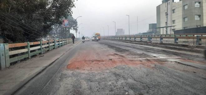 Year on, pollution curbs halt Faridabad flyover repair work