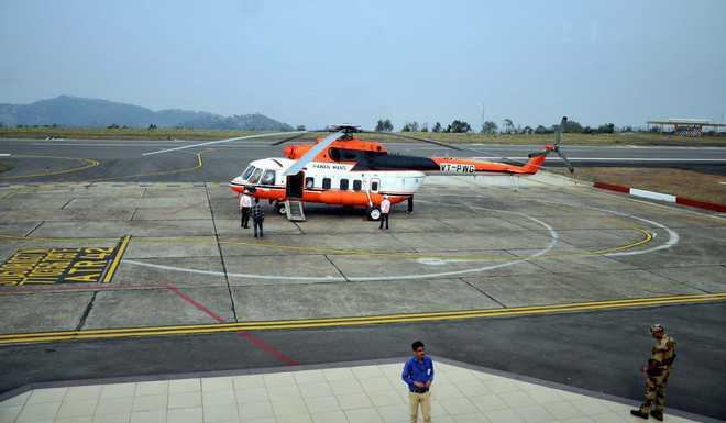 Helicopter taxi service from Chandigarh to Himachal Pradesh extended