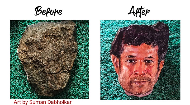 Maharashtra: Artist uses lockdown to put 'life' into stones