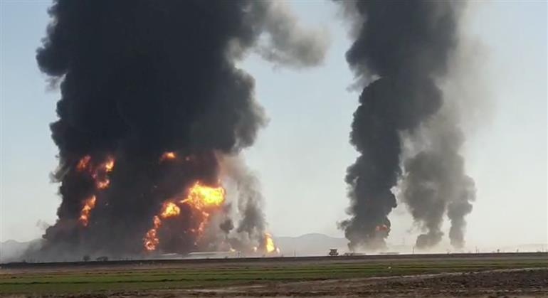 Massive fire engulfs customs post on Iran-Afghanistan border, 60 hurt