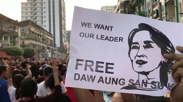 Myanmar junta blocks internet access as coup protests expand