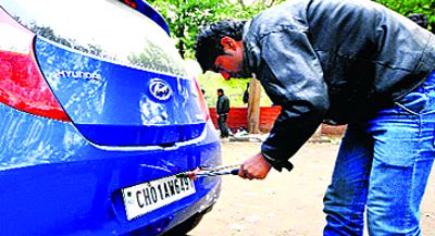 Now, HSRP, colour-coded sticker must for vehicles