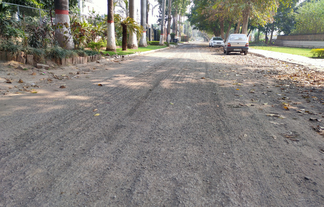 Scraped roads continue to trouble Sector 9 residents