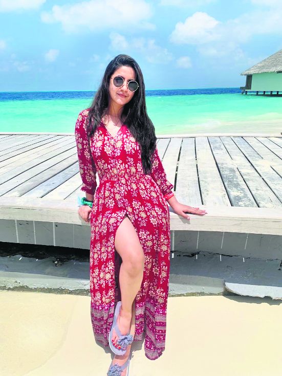 Meera Deosthale is having a ball of a time at Maldives