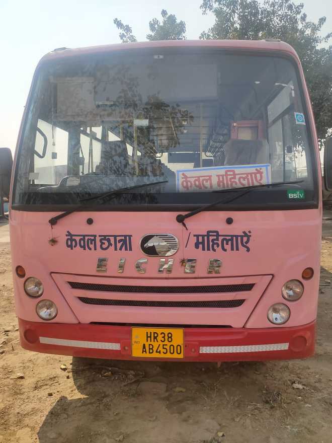 Pink buses for women on 9 routes