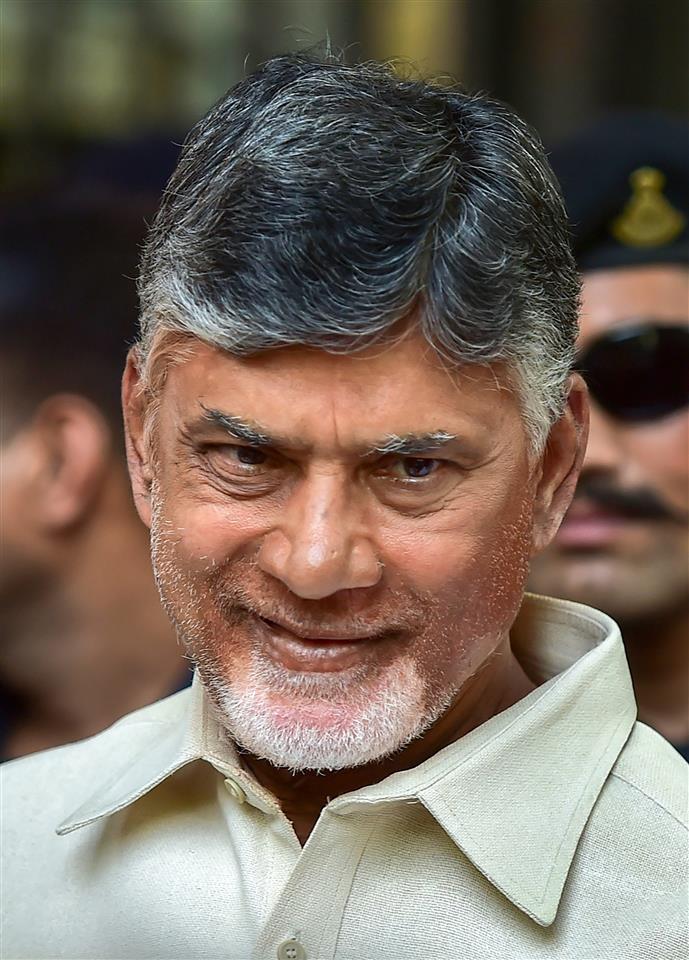 TDP chief Chandrababu Naidu detained at Tirupati airport, stages protest