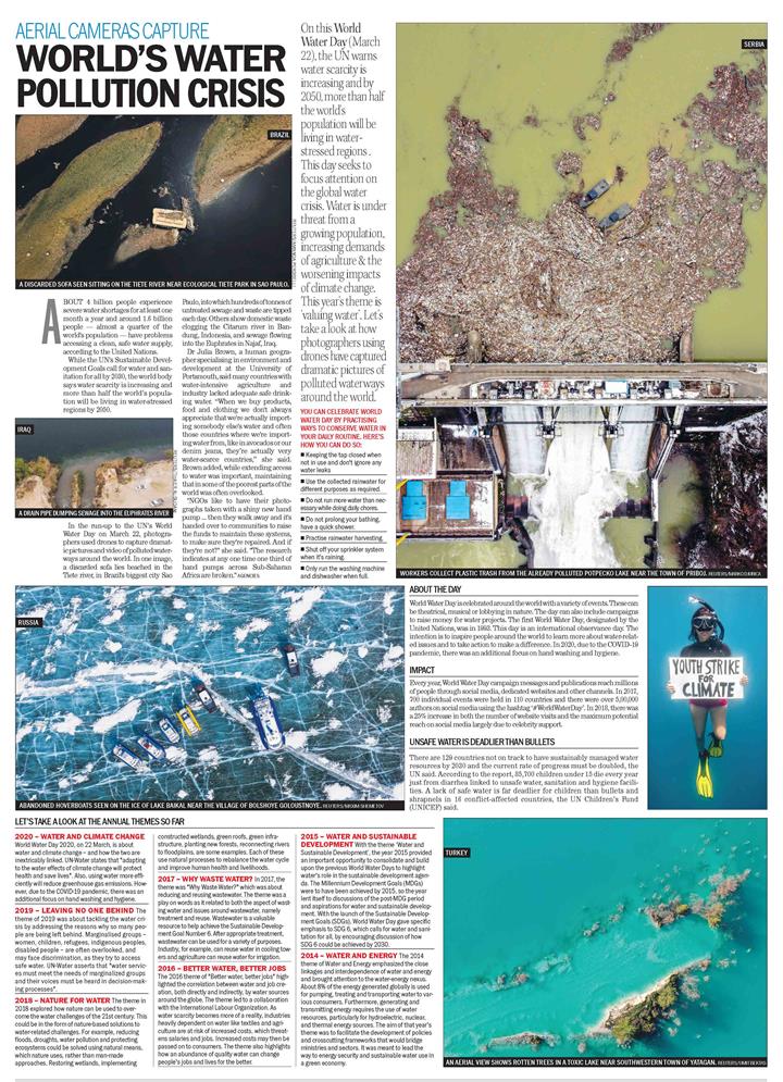 Aerial cameras capture world’s water pollution crisis The Tribune India