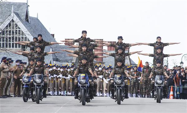 Himachal Police holds all-women parade at historic Ridge in Shimla