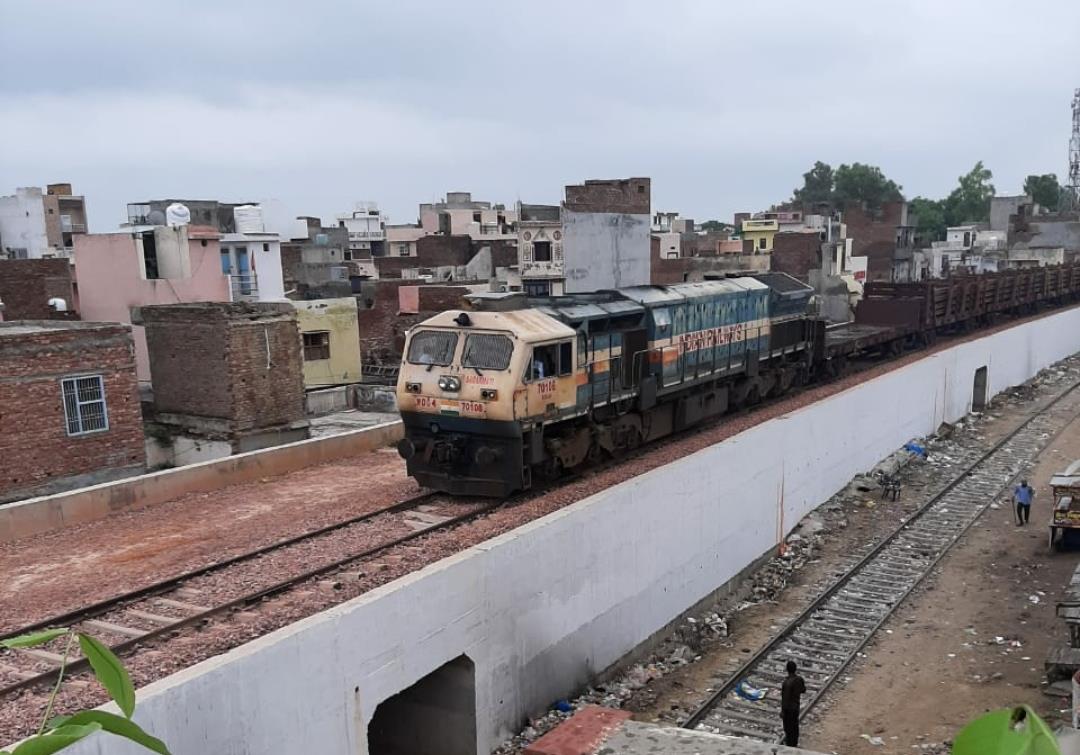 Country’s first elevated railway track gets operational at Rohtak