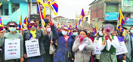 Uprising Day: Tibetan women hold march