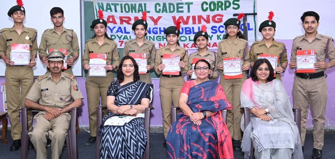 NCC cadets felicitated