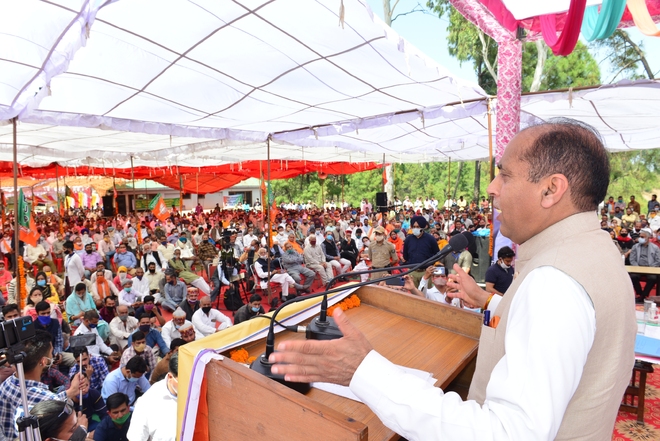 Himachal CM Jai Ram Thakur dedicates Rs 37 crore projects to Swarghat residents