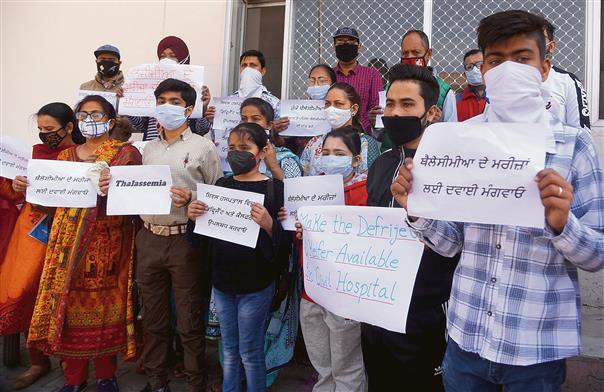 Thalassaemia patients protest unavailability of medicines