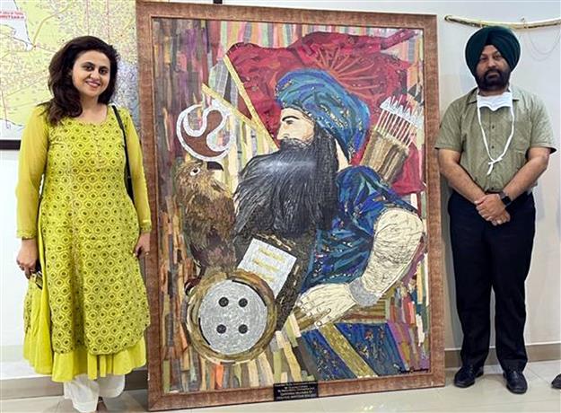 Amritsar artist Smiley Chowdhary creates art from waste