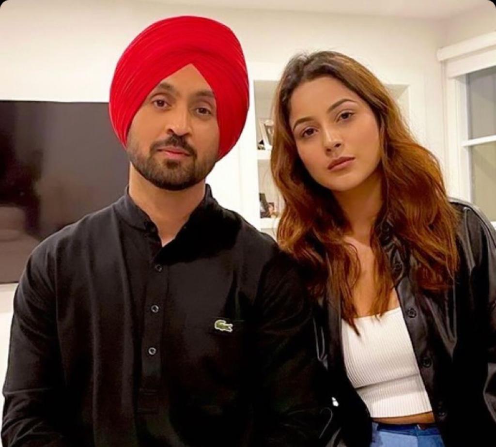Shehnaaz Gill and Diljit Dosanjh twin in black at Honsla Rakh's wrap up party in Canada; see photos