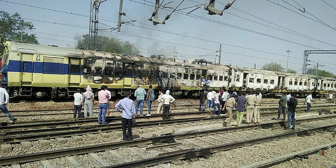 3 coaches of train catch fire in Rohtak; none hurt