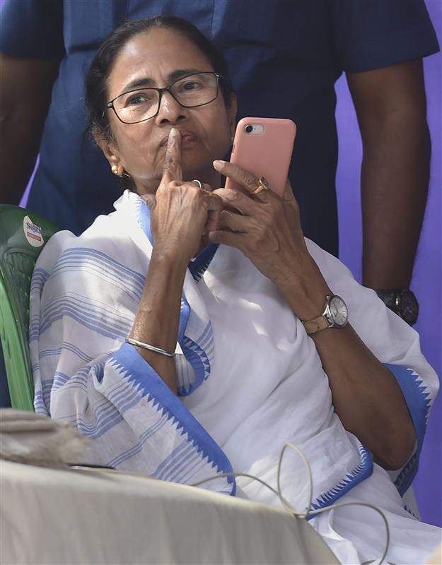 My phone being tapped, alleges Mamata