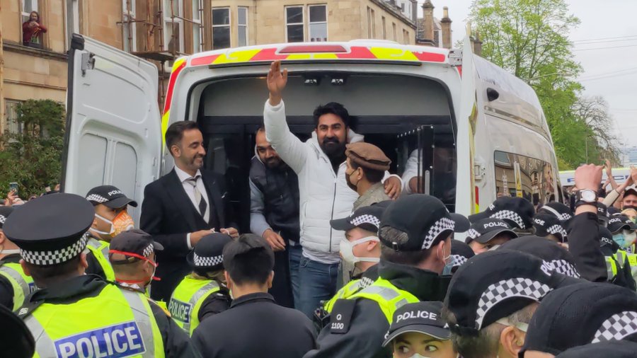 Watch: 2 Punjabi men freed from detention in Scotland after neighbours swarm streets in protest