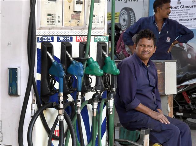 Petrol price hiked by 25 paise per litre, diesel by 30 paise; 3rd straight day of increase