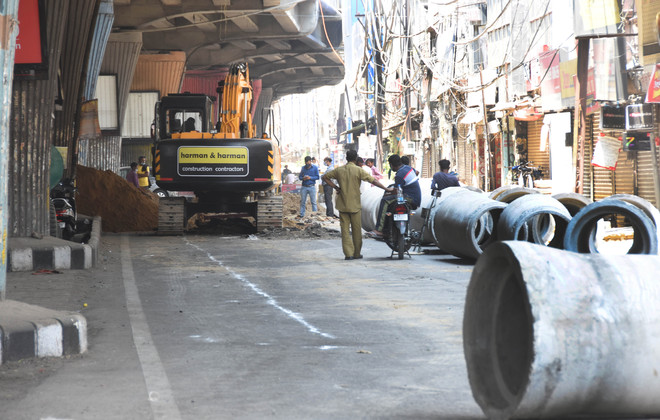 Storm water drainage system for Clock Tower area in Ludhiana