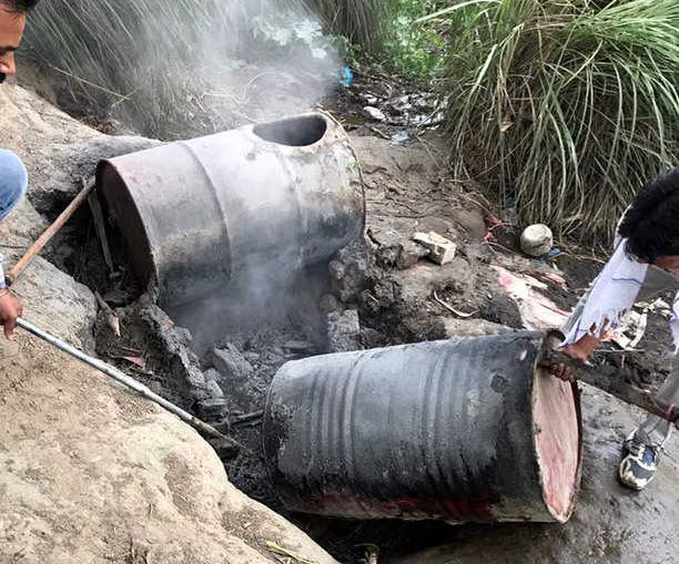 11,500 litres of lahan destroyed