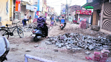 Roads under construction in city, motorists forced to take detours