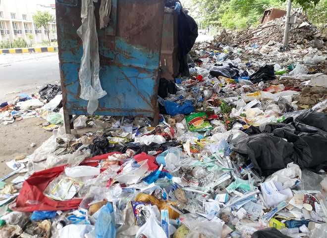 Locals dump waste in open