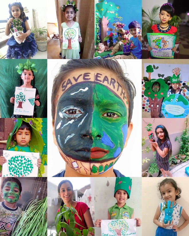 Students take a vow to save Mother Earth