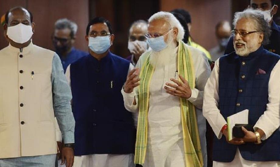 Opposition parties object to PM Modi’s joint address on Covid to MPs at Parliament annexe