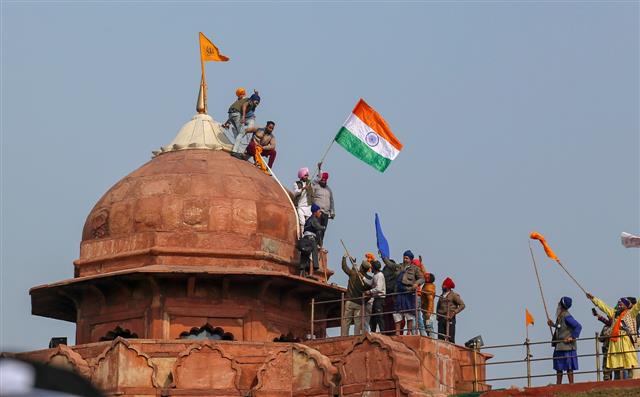 Red Fort vandalism: Police secures custody of protester; to probe source of funding
