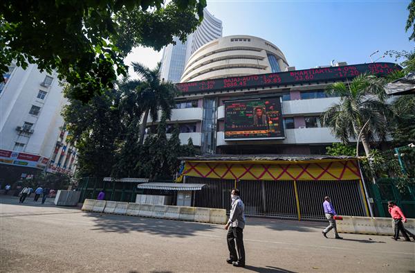 Sensex slips 123 points; Nifty ends below 15,850
