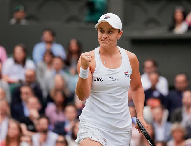 Barty beats Pliskova at Wimbledon for her second Grand Slam title