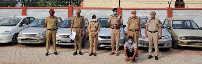 Woman among 3 held, six cars recovered