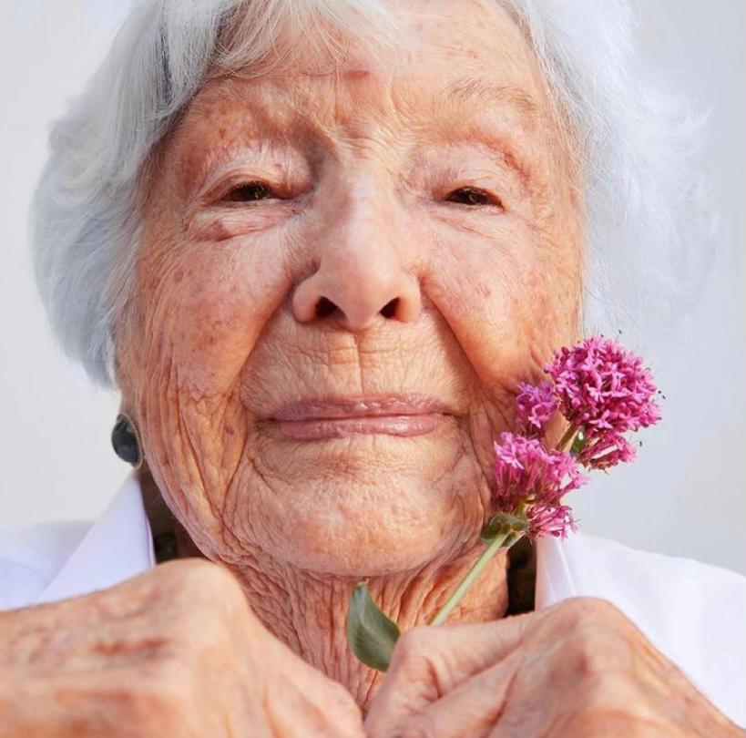 99-year-old woman modelling for granddaughter’s beauty products wins hearts : The Tribune India