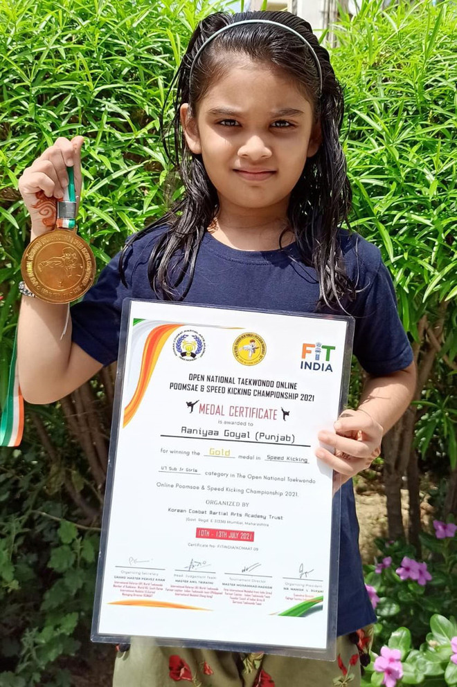 7-year-old ‘Karate Kid’ from Phagwara wins gold in taekwondo c'ship in South Korea