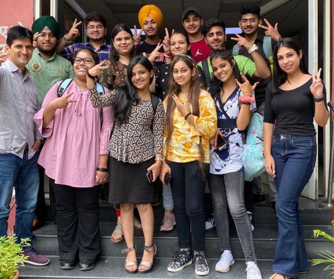 DAV College, Amritsar, students visit FM radio station