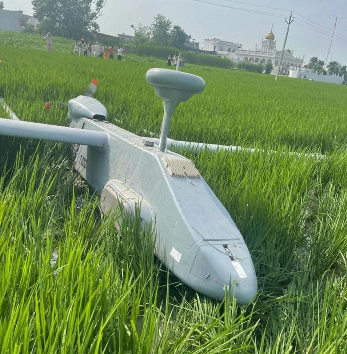 Panic as IAF’s UAV falls in Gurdaspur