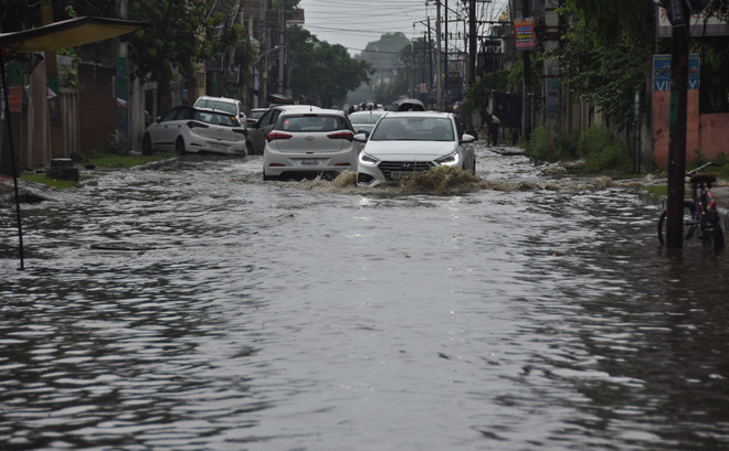 Rain floods Ludhiana city areas again