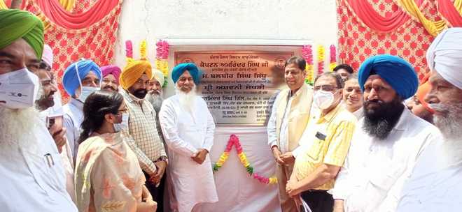Stone of mother-child ward laid at Civil Hospital in Patti