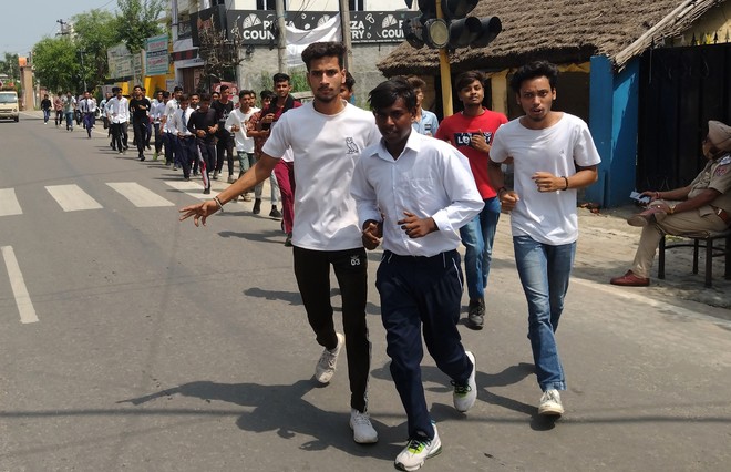 NCC cadets run for fitness awareness